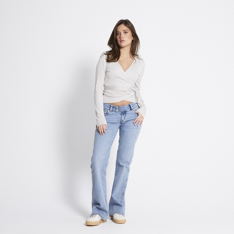 Wrap top "Lilja" Light Beige